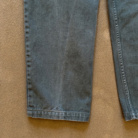 Vintage 90s Lakewoods Bay Green Denim Pants - Picture 12 of 15